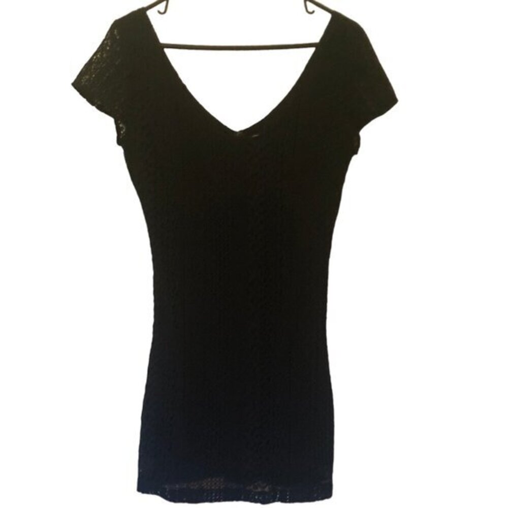 Hollister navy lace overlay mini dress sz 9 (juniors')